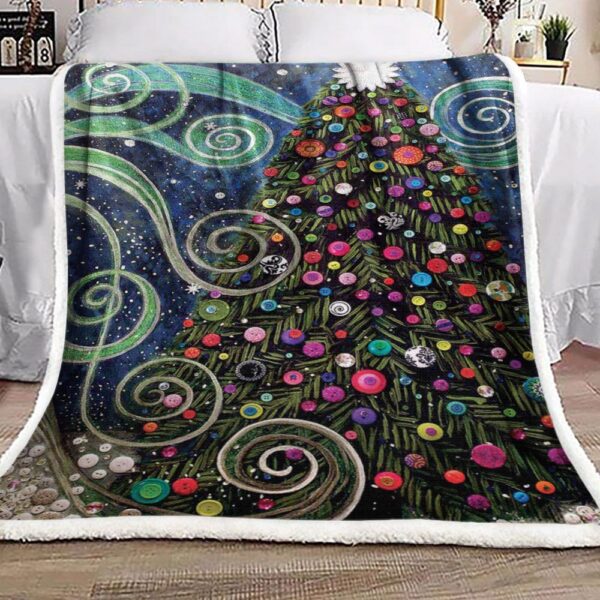 Christmas Tree Fleece Blanket Sherpa Blanket