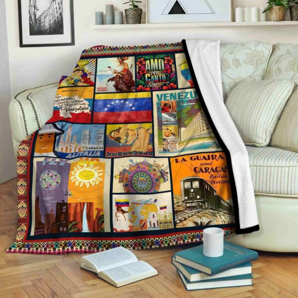 Venezuela Fleece Blanket Sherpa Blanket