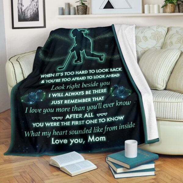 To My Hockey Girl Fleece Blanket Sherpa Blanket