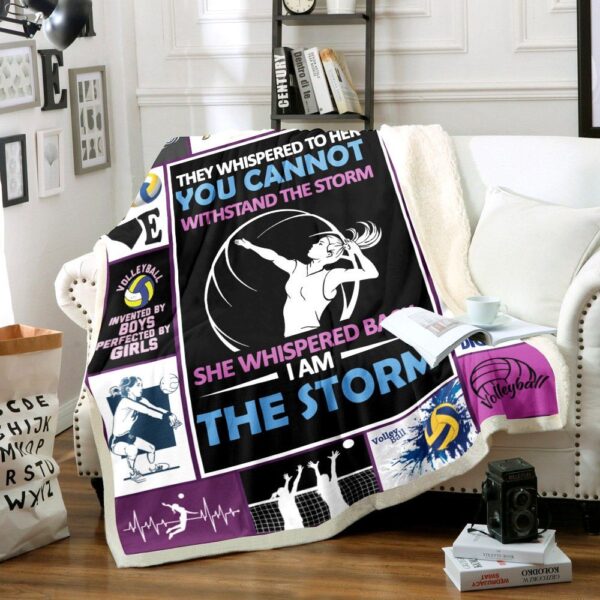 Volleyball Fleece Blanket Sherpa Blanket