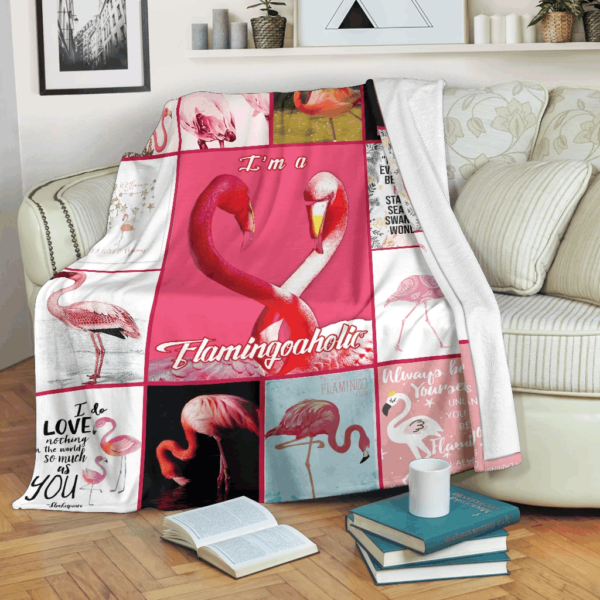 Flamingo Fleece Blanket Sherpa Blanket