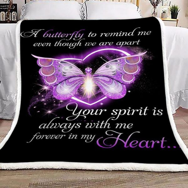 Butterfly Fleece Blanket Sherpa Blanket