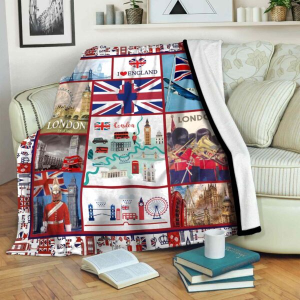 United Kingdom Fleece Blanket Sherpa Blanket