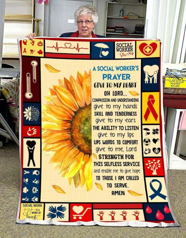 Social Workers Fleece Blanket Sherpa Blanket