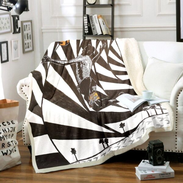 Volleyball Fleece Blanket Sherpa Blanket