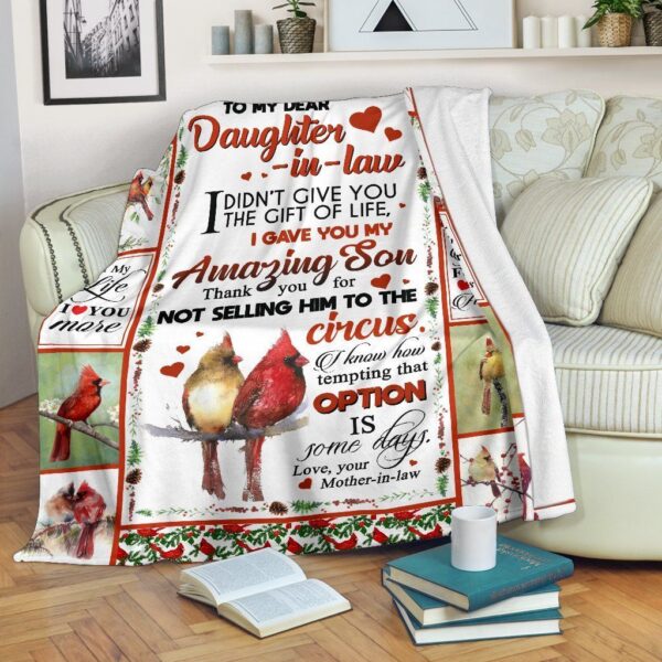 To My Dear Daughter In Law Option Is Some Day Fleece Blanket Sherpa Blanket