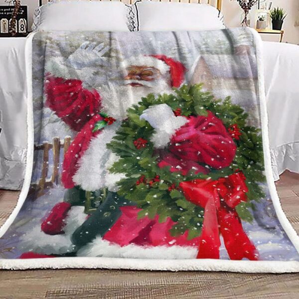 Santa Claus Fleece Blanket Sherpa Blanket