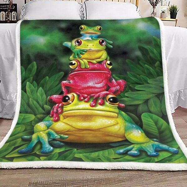 Frog Fleece Blanket Sherpa Blanket