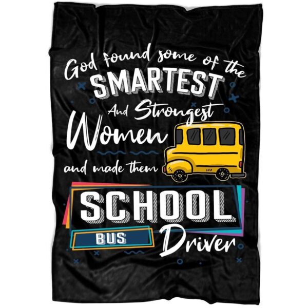 School Bus Driver Fleece Blanket Sherpa Blanket