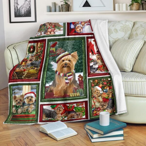 Christmas Yorkshire Fleece Blanket Sherpa Blanket