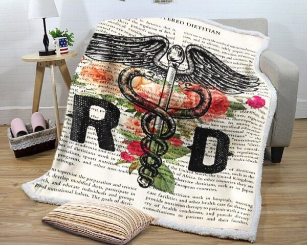 Registered Dietitian Fleece Blanket Sherpa Blanket