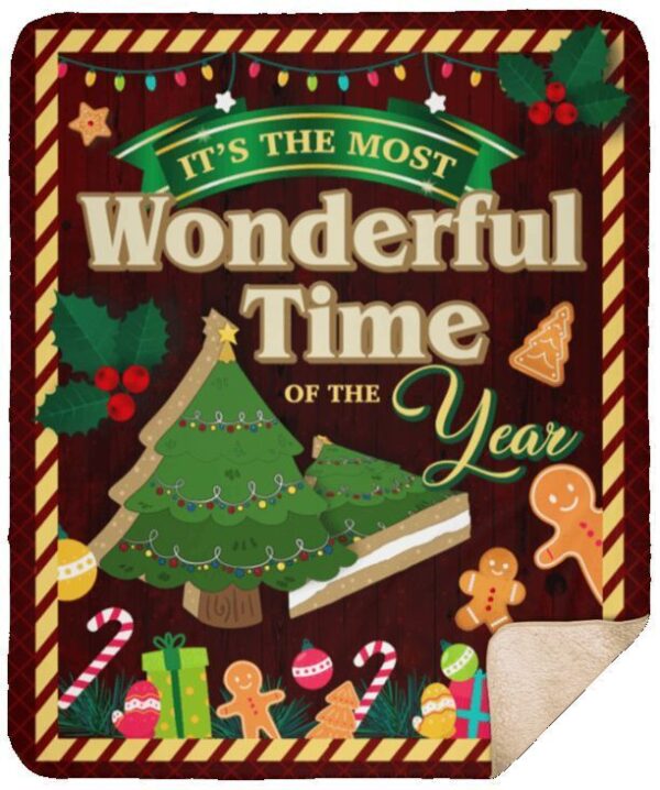 Christmas Tree Snack Cake Fleece Blanket Sherpa Blanket