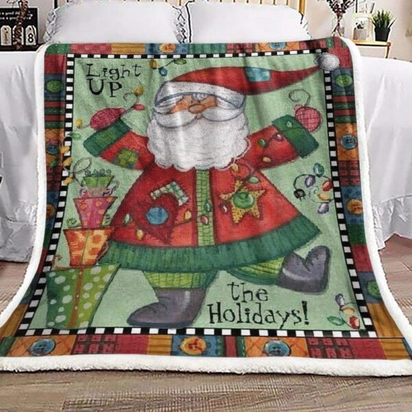Santa Claus Fleece Blanket Sherpa Blanket