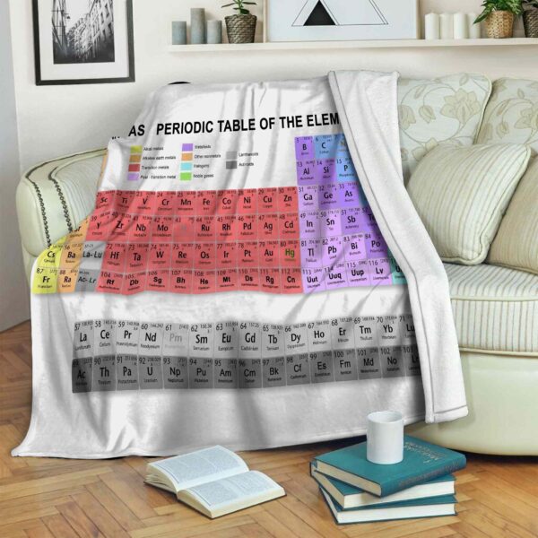 Periodic Table Of The Elements Fleece Blanket Sherpa Blanket
