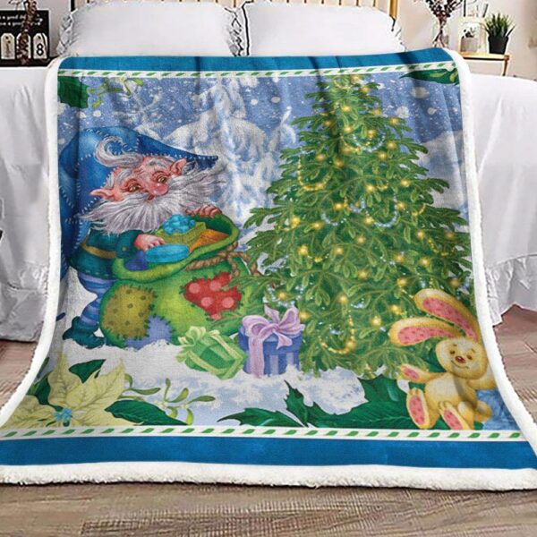 Dwarf Christmas Fleece Blanket Sherpa Blanket