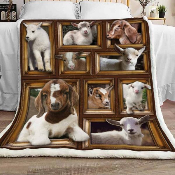 Crazy Goat Fleece Blanket Sherpa Blanket