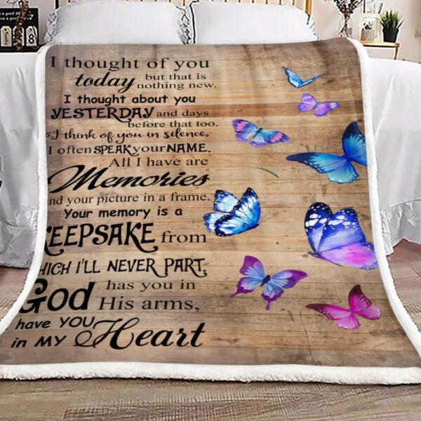 Butterfly Fleece Blanket Sherpa Blanket