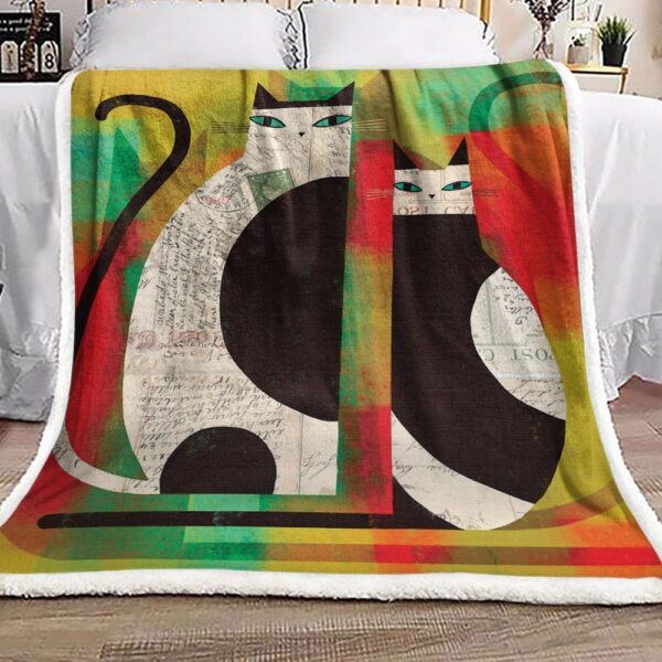 Cat Fleece Blanket Sherpa Blanket