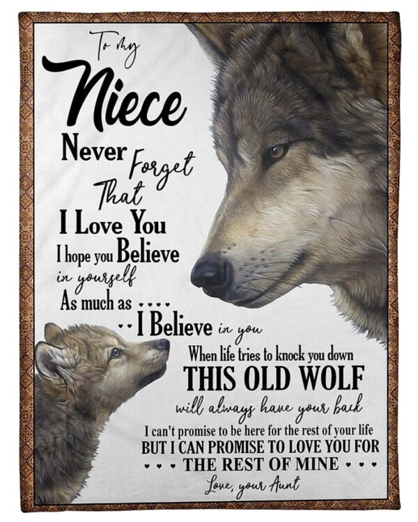 To My Niece Fleece Blanket Sherpa Blanket