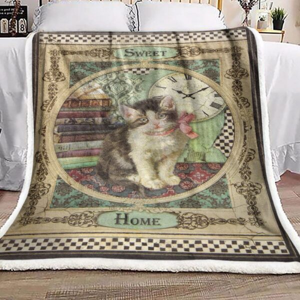 Cat Fleece Blanket Sherpa Blanket
