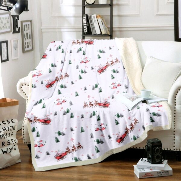 Christmas Fleece Blanket Sherpa Blanket