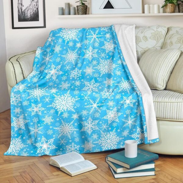 Snowflake Pattern Fleece Blanket Sherpa Blanket