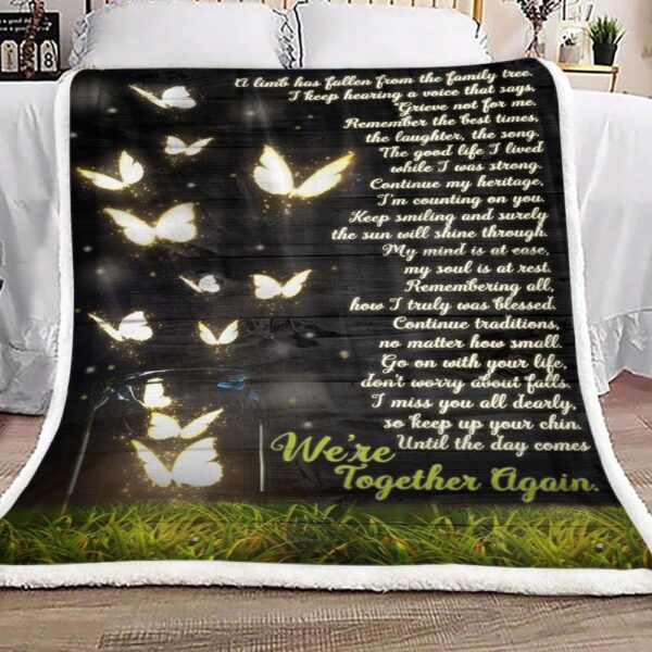 Butterfly Fleece Blanket Sherpa Blanket