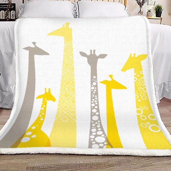 Giraffe Fleece Blanket Sherpa Blanket