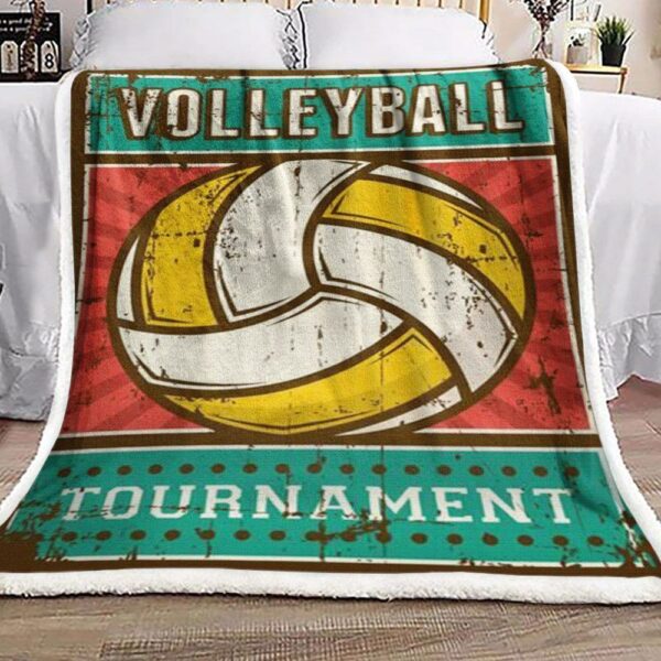 Volleyball Fleece Blanket Sherpa Blanket
