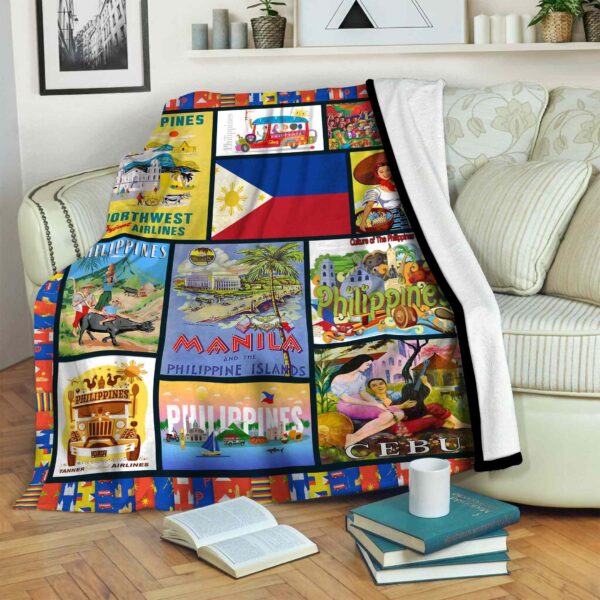 Philippines Life Fleece Blanket Sherpa Blanket