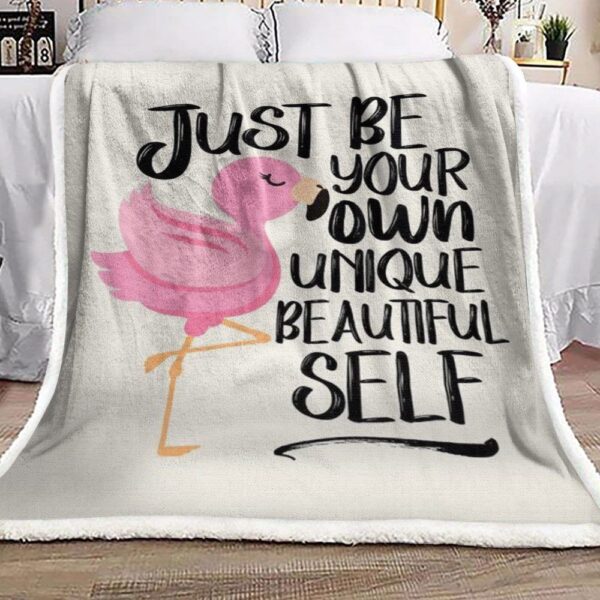 Flamingo Fleece Blanket Sherpa Blanket