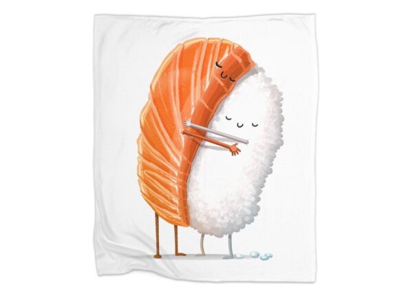 Sushi Hug Fleece Blanket Sherpa Blanket
