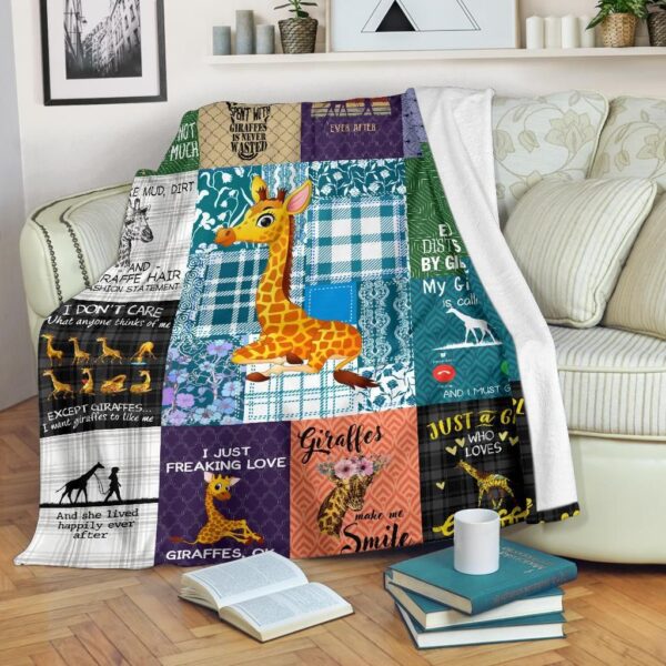Giraffe Fleece Blanket Sherpa Blanket