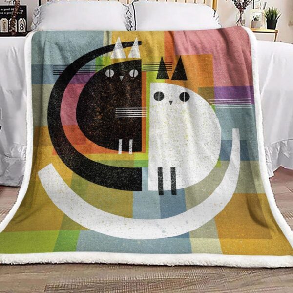 Cat Fleece Blanket Sherpa Blanket