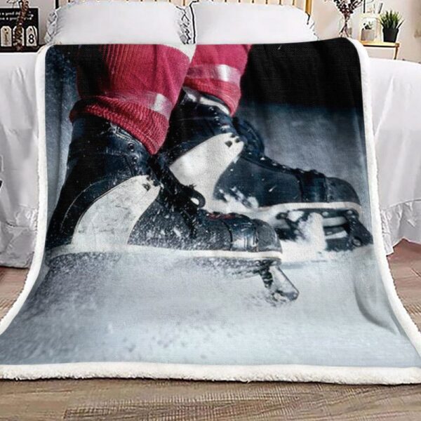 Hockey Fleece Blanket Sherpa Blanket