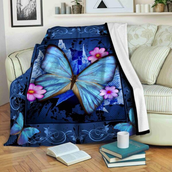 Butterfly Fleece Blanket Sherpa Blanket