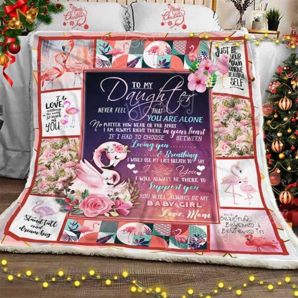 Flamingo Fleece Blanket Sherpa Blanket