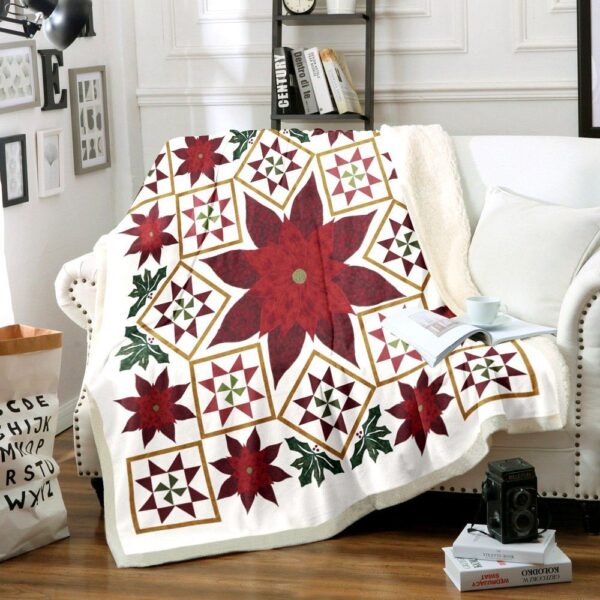 Merry Christmas Fleece Blanket Sherpa Blanket