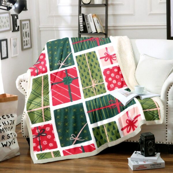 Christmas Gift Fleece Blanket Sherpa Blanket