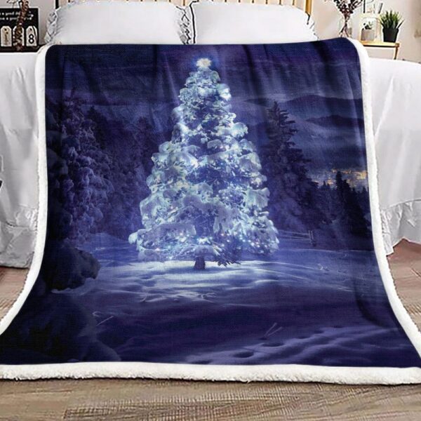 Christmas Tree Fleece Blanket Sherpa Blanket