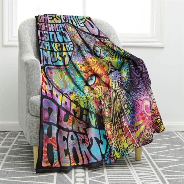 Cat Fleece Blanket Sherpa Blanket