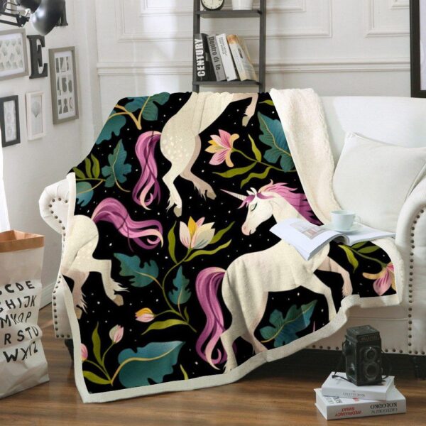 Horse Fleece Blanket Sherpa Blanket