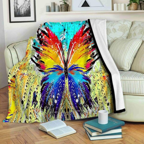 Butterfly Fleece Blanket Sherpa Blanket