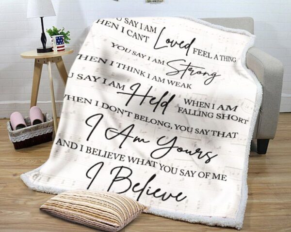 Lauren Daigle You Say Fleece Blanket Sherpa Blanket