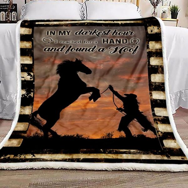 Darkest Hour Found A Hoof Fleece Blanket Sherpa Blanket