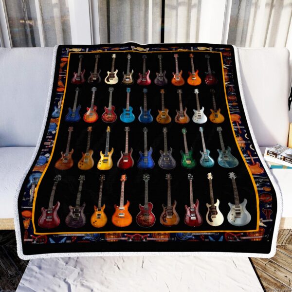 Guitar Fleece Blanket Sherpa Blanket