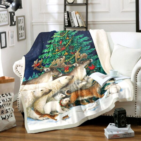 Christmas Parade Fleece Blanket Sherpa Blanket