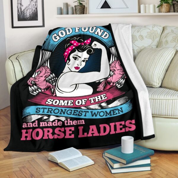 Horse Ladies Fleece Blanket Sherpa Blanket