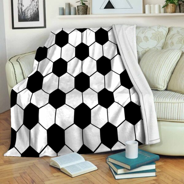 Soccer Sport Fleece Blanket Sherpa Blanket