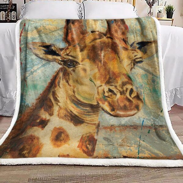 Giraffe Fleece Blanket Sherpa Blanket